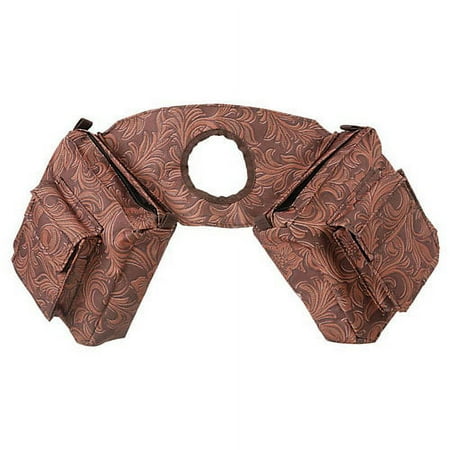 Tough1 Printed Horn Bag Brown Tooled