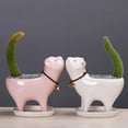 thumbnail image 4 of De Cerámica Para Gatitos Con Orificio De Drenaje Mini Macetas Para Plantas Contenedores De Plantas De Cactus Para La Decoración Del Hogar Y La Oficina Methold HA041849-03, 4 of 6