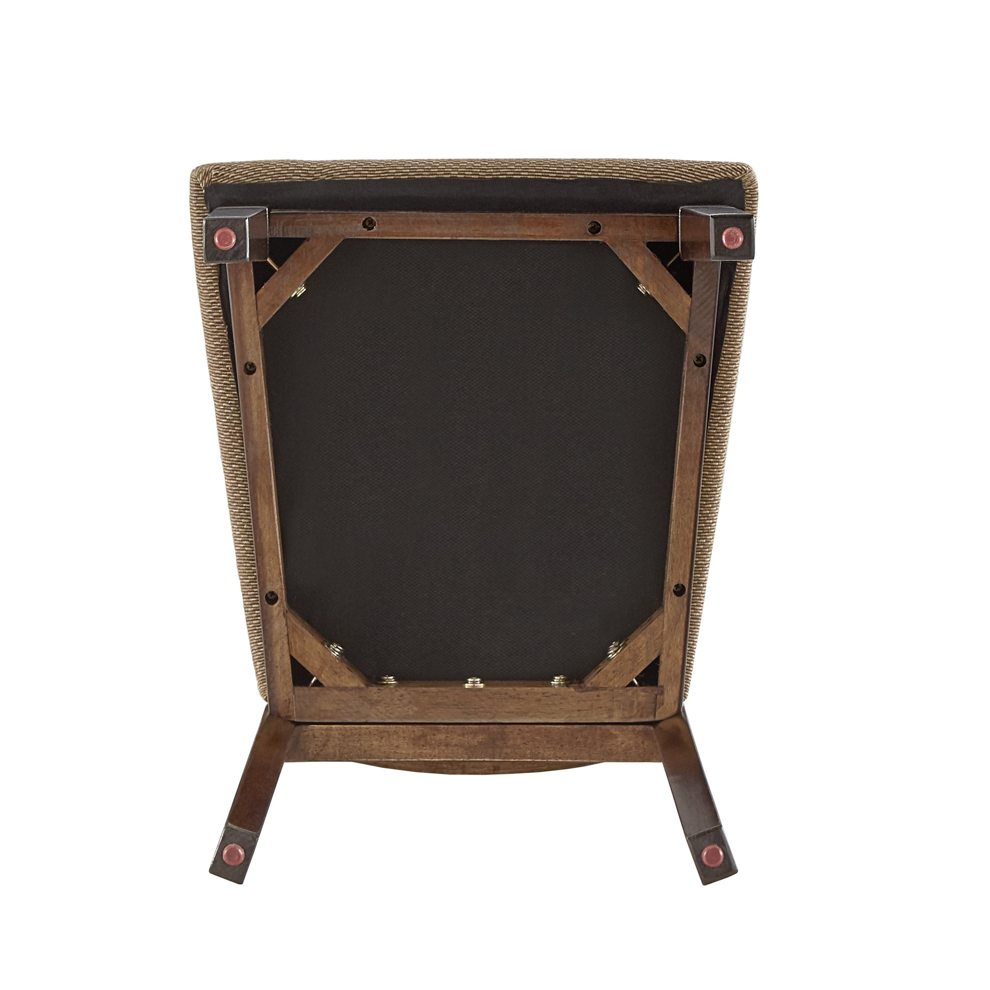 Weston Home Finn Espresso Finish Upholstered Dining Chairs, Set of 2