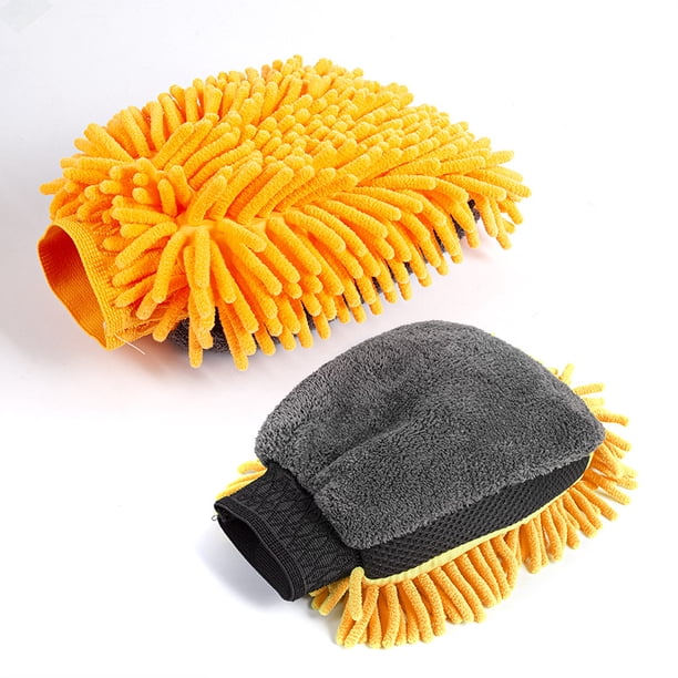 Pack De 2 Guantes De Microfibra Para Lavado De Auto – Sin Rayones, Superabsorbentes, Ecológicos (Driver’s Choice)