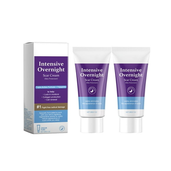 Triple Action Scar Repair Cream - Fades Marks & Boosts Collagen, 28g Gentle Formula for All Skin Types