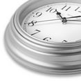 Westclox 9 inch Silver Round Simplicity Analog QA Wall Clock