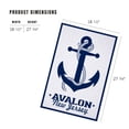 thumbnail image 3 of Lantern Press 1000 Piece Jigsaw Puzzle, Avalon, New Jersey, Blue and White Anchor, 3 of 5