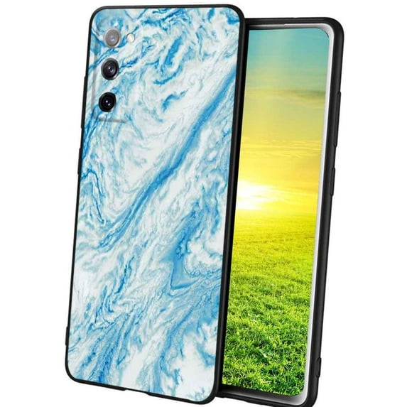 Blue-Marble-62 Phone Case, Degined for Samsung Galaxy A02S(US Model) Case Men Women, Flexible Silicone Shockproof Case for Samsung Galaxy A02S(US Model)