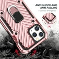 thumbnail image 3 of For use with iphone 12 Mini Kickstand Anti-shock And Anti Falling Case In Rose Gold, 3 of 4