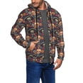 thumbnail image 2 of Honeii Skulls and Flowers Print Hoodies for Men, Pullover & Full Zip, Breathable Zip up Hoodie, Sweatshirt-X-Large, 2 of 5