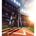 thumbnail image 3 of Teen Room Decor Twin Size Duvet Cover Set, Professional Baseball Players in Stadium Playing the Game Pich Sports Print, Decorative 2 Piece Bedding Set with 1 Pillow Sham, Multicolor, by Ambesonne, 3 of 3