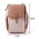 thumbnail image 2 of Pequeños monederos cruzados para teléfono celular para mujer, bolsos de cartera para teléfono celular con bolsillo para monedas, color caqui, 2 of 5