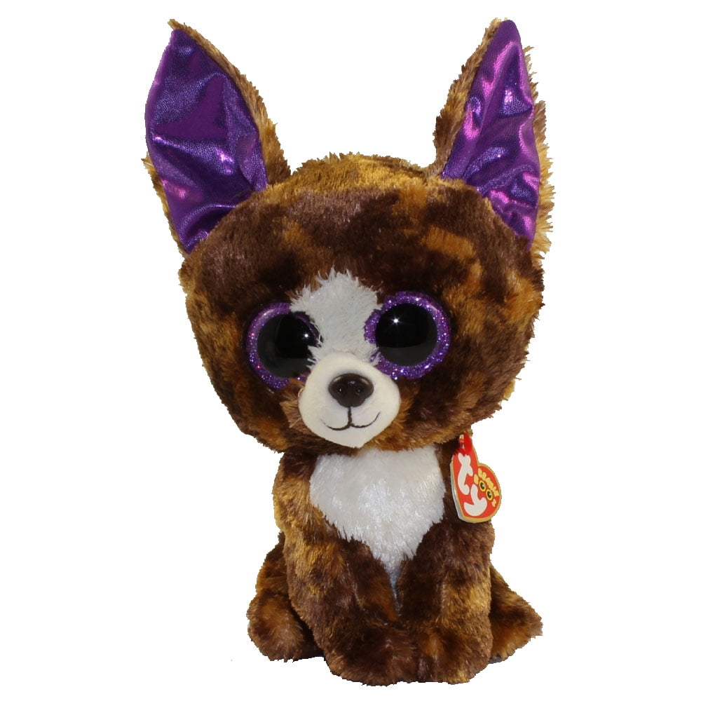 TY Beanie Boos DEXTER the Dog (Glitter Eyes) (Medium Size 9 inch)