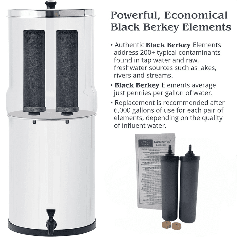 Berkey BB9-2 Black Water Replacement Filters – 2-Pack For Berkey Water Systems