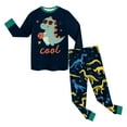 thumbnail image 5 of Hessimy Toddler Boys Girls Spring 2Pcs Thermal Underwear Long Sleeve Shirt Leggings Soft Casual Clothes, Spring Thermal Leggings(Dark Green,8-9 Years), 5 of 5