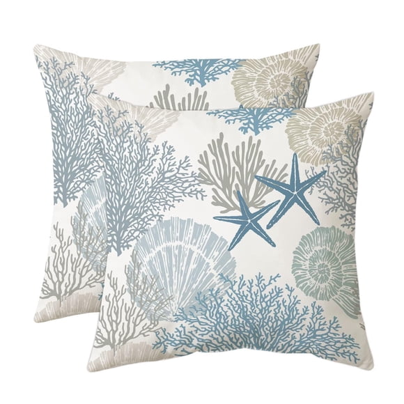 Funda de almohada decorativa Tritard de 61 x 61 cm, 2 unidades, terciopelo