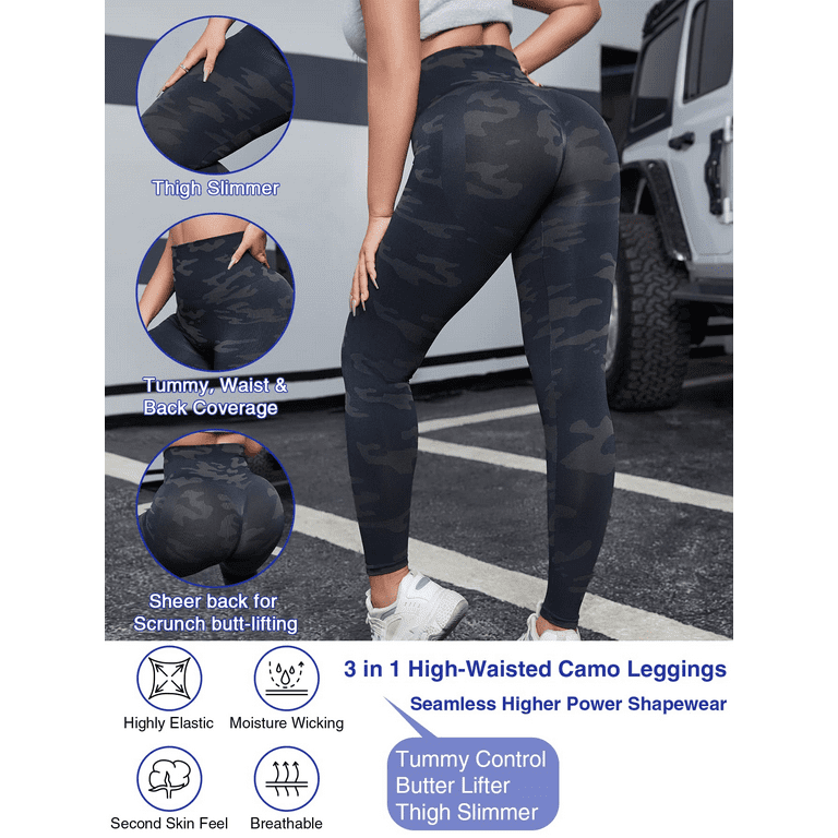 Suprenx Women's Seamless High Waist Firm Tummy Control Shapewear  Compression Leggings Butt Lift Thigh Slimmer Pants