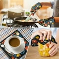thumbnail image 4 of Pioneer Flower Kitchen Oven Mitt and Pot Holder Sets 4 Pcs for Baking, Cooking and Grilling, Heat Resistant Up To 392 °F, 4 of 7