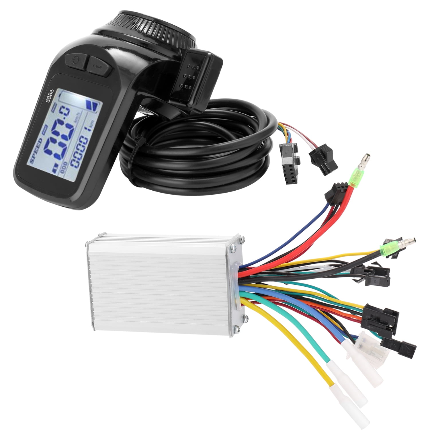 24-48V Control Electric System Controller LCD Display Bicycle Computer Cycling