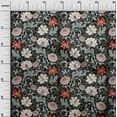 thumbnail image 2 of oneOone Georgette Viscose Black Fabric Leaves & Floral Sewing Fabric By The Yard Printed Diy Clothing Sewing Supplies 42 Inch Wide, 2 of 4