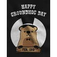 thumbnail image 2 of Happy Groundhog Day Kids Shirt Woodchuck Toddler Infant Kids T-Shirt 4T Gray, 2 of 5