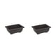 thumbnail image 3 of Wosthever Maceta de bonsái innovadora y ligera negra, para macetas de interior y exterior, macetas de flores para balcón, maceta pequeña Olla pequeña rectangular 16.5*12*6cm 2piezas, 3 of 6