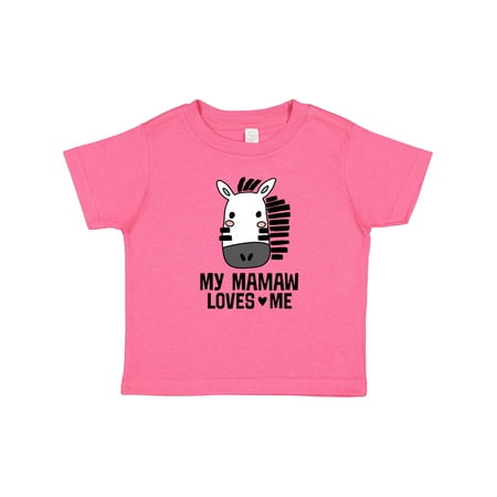 

Inktastic My Mamaw Loves Me Zebra Gift Baby Boy or Baby Girl T-Shirt