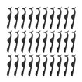 thumbnail image 1 of Pinzas para pestañas postizas, 1, 5, 30, 50 unidades, herramienta aplicadora de maquillaje, 30 unidades, color negro, 1 of 3