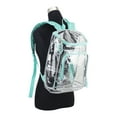 thumbnail image 7 of Eastsport Unisex Clear Top Loader Backpack, Turquoise, 7 of 7