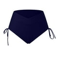thumbnail image 5 of Sngxgn Womens Tummy Control High Waisted Bikini Bottoms(Dark Blue,S), 5 of 6