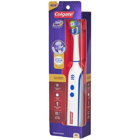 Colgate Power Clean Battery Powered Toothbrush, Soft