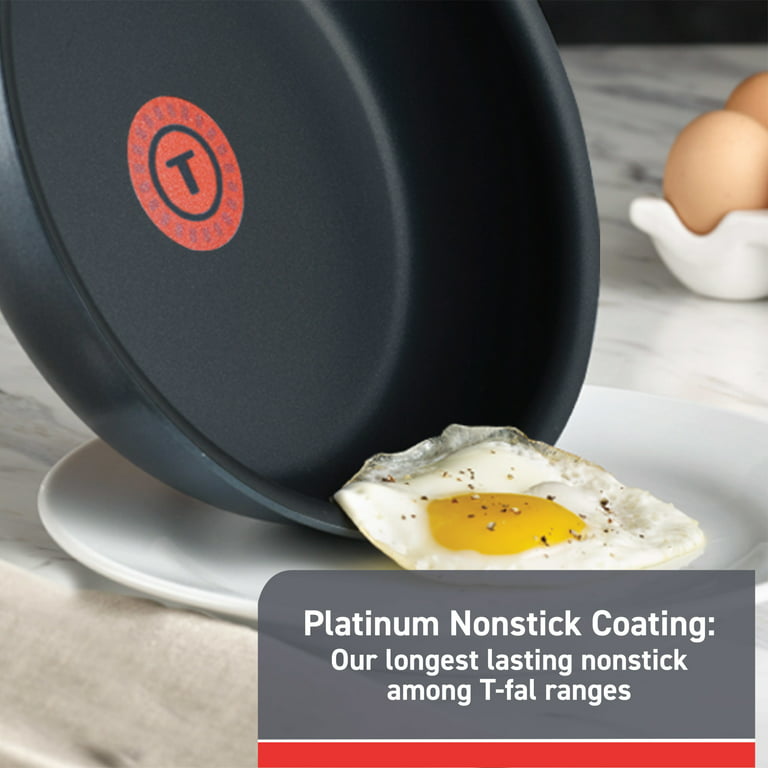 T-fal Expert Pro Platinum Non-Stick Cookware Set, 14-Piece, Black