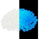 thumbnail image 1 of Guijarros decorativos para jardines, de resina no tóxica, de color blanco diurno y azul nocturno, reutilizables y seguros para uso en interiores y exteriores (aproximadamente 100 piezas), 1 of 7