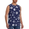 thumbnail image 2 of Balery Snowflakes2 Camisetas sin mangas para hombre, absorbe la humedad y protege contra el mal olor.-XX-Large, 2 of 7