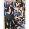 thumbnail image 2 of Paul Kleinschmidt 19x24 Black Ornate Framed Double Matted Museum Art Print Titled: La Patronne (1943-1946), 2 of 5