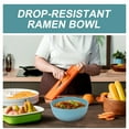 thumbnail image 5 of HOMEMAXS 4pcs Bowls Wheat Straw Bowls Kitchen Stackable Bowls Cereal Rice Soup Salad Pasta Small Bowls, 5 of 7