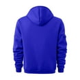 thumbnail image 4 of CCRFTGI Mens Zip Up Hoodie Big and Tall Pullover Fall Fashion Military Sweatshirt Long Sleeve Drawstring Hoodies for Men with Pockets Royal Blue 3XL, 4 of 5