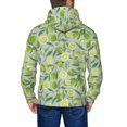 thumbnail image 5 of Zip Up Hoodies for Men - Cute Limes Purple Flowers Long Sleeve Comfrt Men'S Fashion Hoodies & Sweatshirts, Jackets for Men Hoodies Pullover Clothing Clothes with Pouch, 5 of 5
