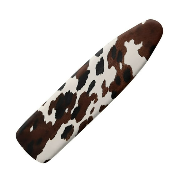 HELLHERO Installation 15x54 Ironing Board Cover - Cow print, Elastic Edge, Applicable Standard Size Iron Board Cover, Setup for Effortless Ironing Experience