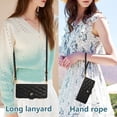 thumbnail image 5 of Allytechgroup for Samsung Galaxy Z Fold 7 Wallet Case, with Crossbody Shoulder Strap Hand Wrist Cards Holder Zipper Pocket RFID Blocking Shockproof Flip Cover Stand Snap Closure Phone Case, Black, 5 of 9