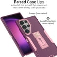 thumbnail image 4 of CoverON for Motorola Moto G Pure Case with Screen Protector Tempered Glass, Clear Slim Fit Lightweight Hard Back Phone Cover TPU, Purple Bumper, 4 of 8