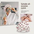 thumbnail image 7 of red Chili Pepper Silk Bonnet for Sleeping Women Men, Adjustable Elastic Satin Bonnet Bonnet for Sleeping, Soft Similar Silk Curly Cuteness Hair Bonnet for Sleeping, 7 of 7