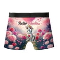 thumbnail image 2 of Hello Valentine’s Day Alaskan Malamute Flower Crown Romantic Pink Floral All Over Print Boxer Briefs Underwear for Men Dad Alaska Mal Dog Lovers Gifts - 00031, 2 of 6