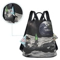 thumbnail image 5 of FORMRS Women's Travel Backpack Purse Anti-Theft Hidden Pockets Casual Shoulder Bag, Space Earth, 5 of 7