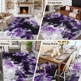 thumbnail image 6 of Purple Black Geometric Area Rug 5x7 Washable Rug Non Slip Modern Abstract Crystals Artwork Large Area Rug Soft Stainresistant Indoor Floor Carpet for Living Room Bedroom Home Office Dining Room, 6 of 7