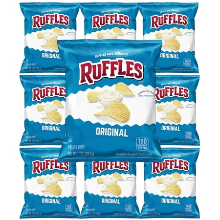 Ruffles Original Potato Chips, 1oz, 10 Count