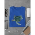 thumbnail image 3 of Hand Drawn Sea Turtle T-Shirt Men -Image by Shutterstock, Male XX-Large, 3 of 4