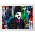 thumbnail image 2 of Stephen Chambers 24x19 White Modern Wood Framed Wall Art Titled - Charlie Chaplin 1, 2 of 6