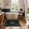 thumbnail image 2 of ATHOPE 2x3 Small Area Rug, Vintage Medallion Non-Slip Soft Low Pile Washable Rug Large Distressed Rug Indoor Retro Carpet for Entryway Kitchen Bathroom, Black Onyx, 2 of 8