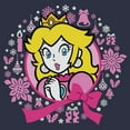 thumbnail image 2 of Junior's Nintendo Christmas Princess Peach Ornate Cowl Neck Sweatshirt, 2 of 4