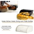 thumbnail image 6 of Stainless Steel Bread Box,Large Capacity Bread Box with Roll Up Lid Multifunctional Counter Storage Container,Bread Bin Holder,For Home and Kitchen (White-11.8" L x 10" W x 7" H), 6 of 6