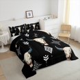 thumbnail image 3 of jejeloiu Boho Tribal Bedding Comforter Set,Rustic Bull Skull Twin Comforter Sets,Abstract Aztec Geometric Bedding Set For Men Women,Ultra Soft Home Decor Reversible,2-Piece, 3 of 8
