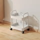 thumbnail image 5 of Carrito de Almacenamiento con Ruedas de 2 Niveles - Organizador de Plástico para Cocina, Baño, Sala y Oficina - Carrito Multiusos Móvil con Cesta de Drenaje y Pasamanos, 5 of 5