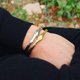 thumbnail image 3 of Pulsera De Apretón De Manos De Acero De Titanio, Brazalete Abierto Vintage, Regalo Para Mujeres Y Hombres Guardurnaity AP005498-00, 3 of 6
